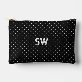 Elegant Initials Polka Dot Gift Pouch アクセサリーポーチ