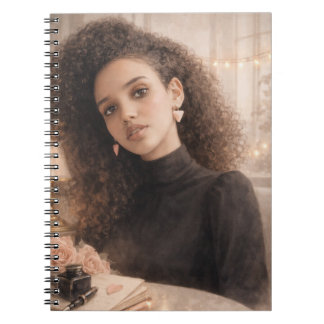 Elegant- Inspiring Beauty Spiral Photo Notebook ノートブック