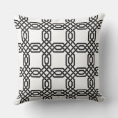 Elegant Interlocking Chain Medallion Throw Pillow  クッション (裏面)