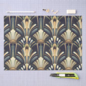 Elegant Intricate Art Deco Luxury Gold 薄葉紙 (クラフト)