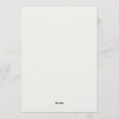 Elegant invitation card for a 2026 new year  招待状 (裏面)