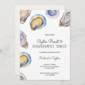 Elegant  invitation card of engagement party  招待状 (正面/裏面)