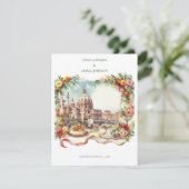 Elegant Invitation to dinner in Florence Italy シーズンカード (スタンド正面)