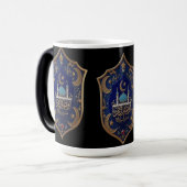 Elegant Islamic Mug – Mosque & Crescent in Gold &  モーフィングマグカップ (正面左)