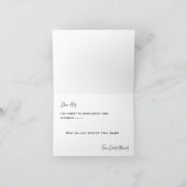 Elegant Islamic sympathy condolence Bismillah  カード (内部)