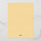 Elegant Islamic Wedding Invitation 箔招待状 (裏面)