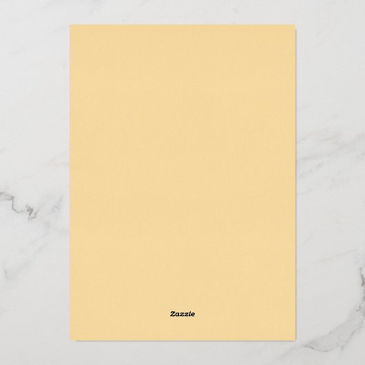 Elegant Islamic Wedding Invitation 箔招待状 (裏面)