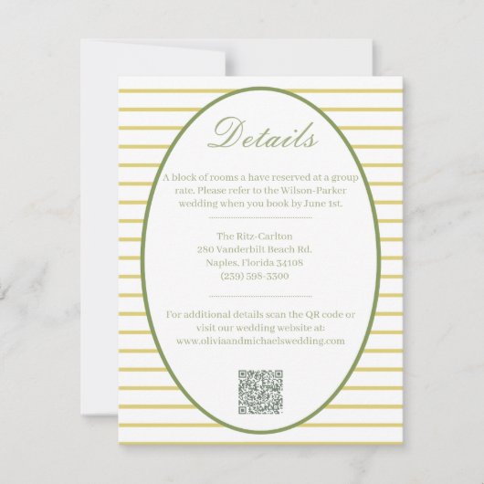 Elegant Island Citrus Details Enclosure Card ノートカード (正面)