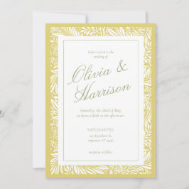 Elegant Island Citrus Wedding Invitation 招待状