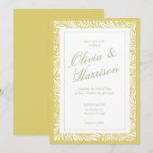 Elegant Island Citrus Wedding Invitation 招待状 (正面/裏面)