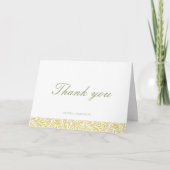 Elegant Island Citrus Wedding Thank You card サンキューカード (正面)