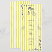 Elegant Italian Birthday  メニュー (正面/裏面)