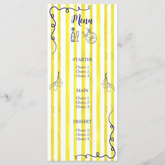 Elegant Italian Birthday  メニュー (正面)