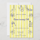 Elegant Italian Birthday  招待状 (正面)