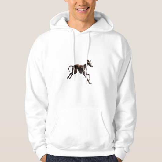 Elegant Italian Greyhound Hoodie パーカ (正面)