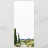Elegant Italian Landscape Wedding メニュー (裏面)