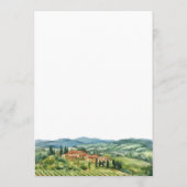 Elegant Italian Vineyard Wedding メニュー (裏面)