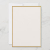 Elegant Ivory and Gold Old Money Wedding セーブザデート (裏面)