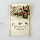 Elegant Ivory and Red Victorian Christmas Collage シーズンカード (内部)