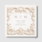 Elegant Ivory Baroque Square ゲストブック (裏面)