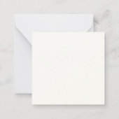 Elegant Ivory Bold Script Wedding Timeline Program ノートカード (裏面)