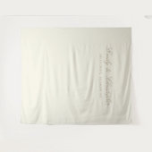 Elegant Ivory Classic Wedding Backdrop タペストリー (正面(横))