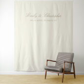Elegant Ivory Classic Wedding Backdrop タペストリー (インサイチュ)