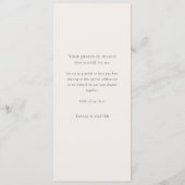 Elegant Ivory Copper Script Double Side Wedding  メニュー (裏面)