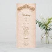 Elegant Ivory Gothic Halloween Wedding Program メニュー (スタンド正面)