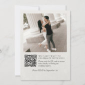 Elegant Ivory Minimalist Bridal Shower 招待状 (裏面)