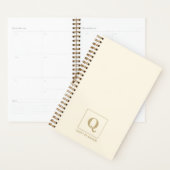 Elegant Ivory monogram Planner | Custom Gift プランナー手帳 (ディスプレー)