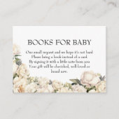 Elegant Ivory Peony Books for Baby エンクロージャーカード (正面)