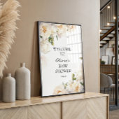 Elegant Ivory Peony Neutral Baby Poster ポスター