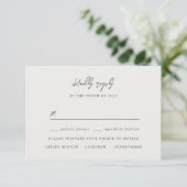 Elegant ivory satin rsvp with meal choices (スタンド正面)