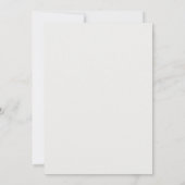 Elegant ivory satin wedding invitation 招待状 (裏面)