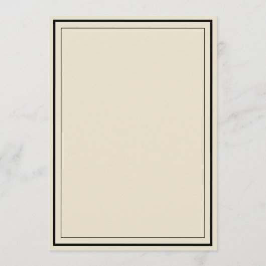 Elegant Ivory The Night Before Rehearsal Dinner 招待状 (裏面)