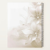 Elegant Ivory White Flowers Planner プランナー手帳 (裏面)