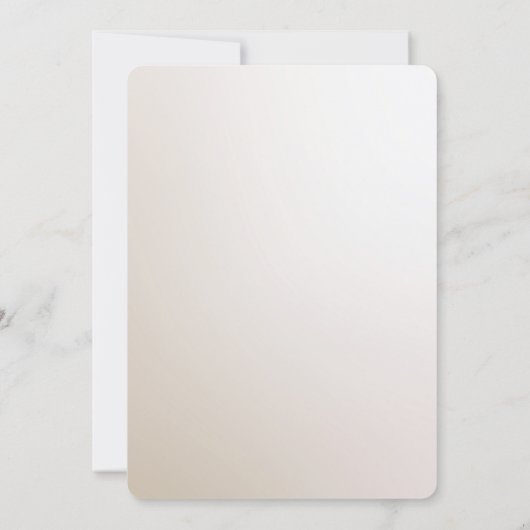 Elegant Ivory White Flowers Rehearsal Dinner 招待状 (裏面)