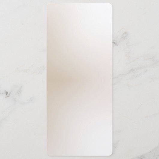 Elegant Ivory White Flowers Wedding Menu メニュー (裏面)