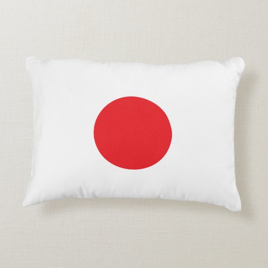 Elegant Japan Flag Inspired Minimal アクセントクッション (裏面)