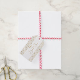 Elegant Japanese Bridal Shower ギフトタグ