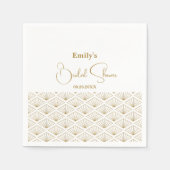 Elegant Japanese Bridal Shower スタンダードカクテルナプキン (正面)