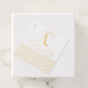 Elegant Japanese Bridal Shower フェイバータグ