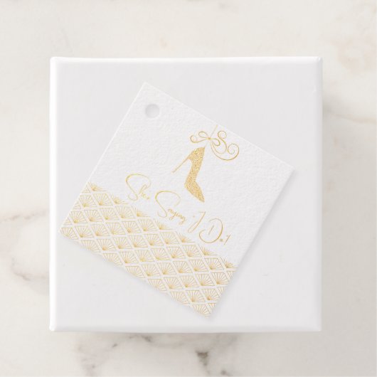 Elegant Japanese Bridal Shower フェイバータグ (箱)