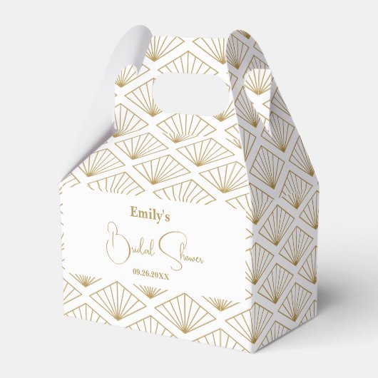 Elegant Japanese Bridal Shower フェイバーボックス (正面サイド)