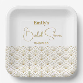 Elegant Japanese Bridal Shower ペーパープレート