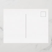 Elegant Japanese Bridal Shower 箔招待状ポストカード (裏面)