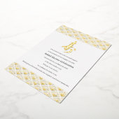 Elegant Japanese Bridal Shower 箔招待状 (回転した状態)