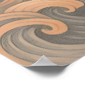 Elegant Japanese Crane Wall Art Minimalist  ポスター (角)