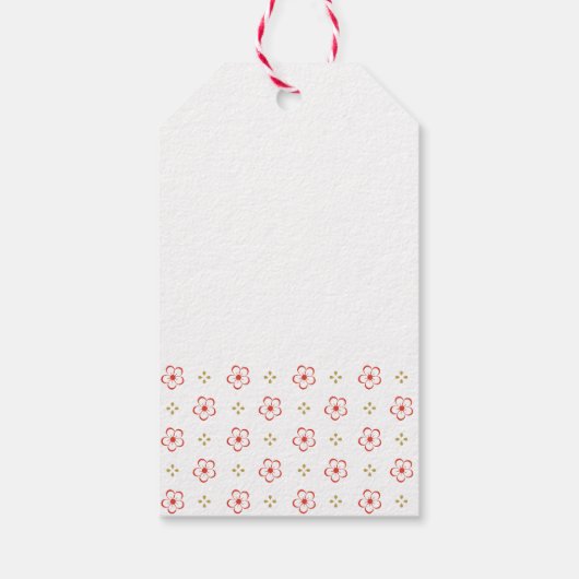 Elegant Japanese Plum Blossom  ギフトタグ (裏面)